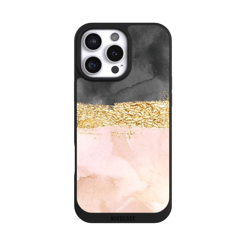 iPhone 16 Pro Max NIVOpure Look ligne dorée