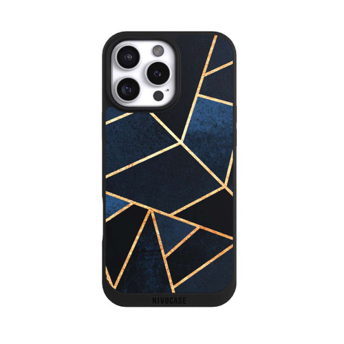 Apple iPhone 16 Pro Max NIVOpure Navy Stein Golddruck