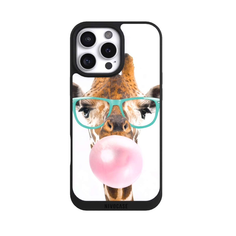 iPhone 16 Pro Max NIVOpure Giraffe mit Kaugummi