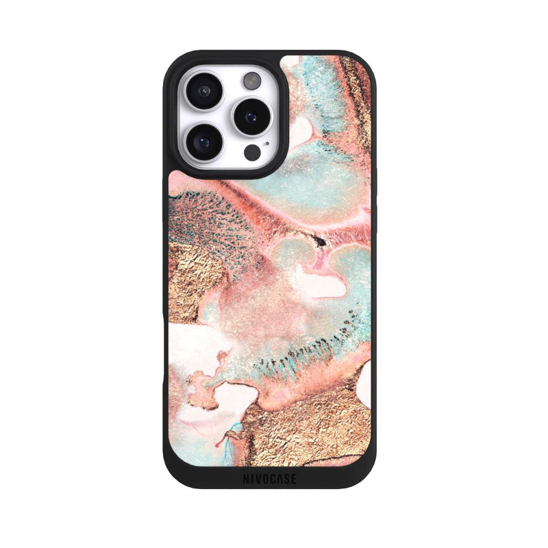 iPhone 16 Pro Max NIVOpure Hübscher Tintendruck gold