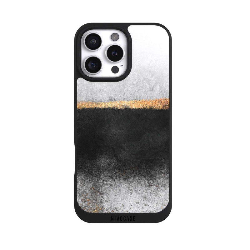 iPhone 16 Pro Max NIVOpure Ruß und Golddruck