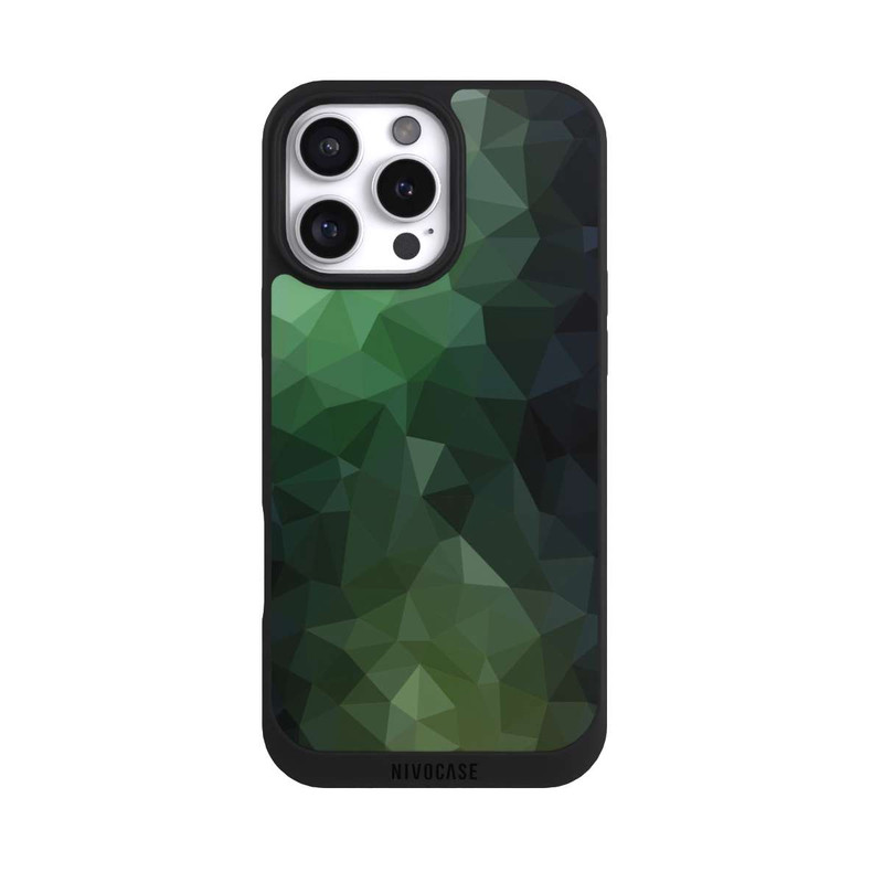iPhone 16 Pro Max NIVOpure Polygonal Mosaic Green