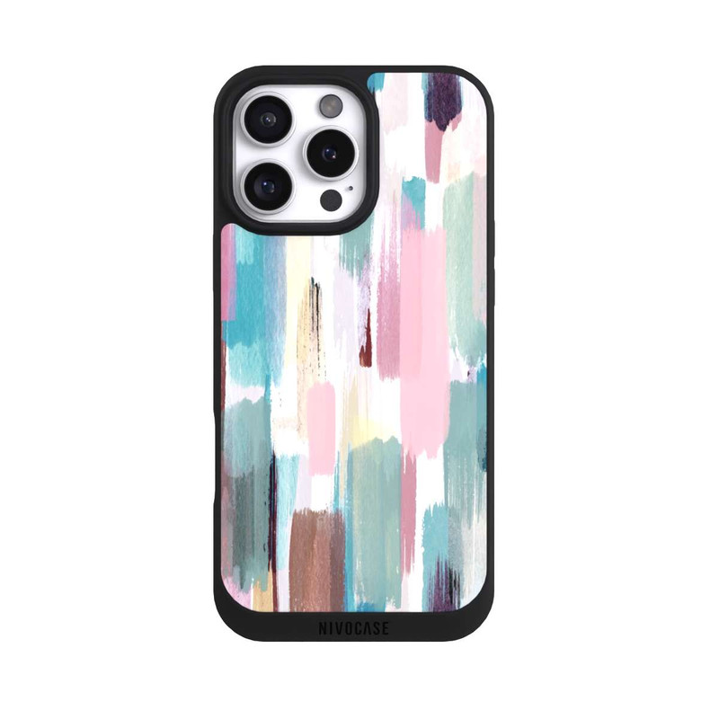 iPhone 16 Pro Max NIVOpure Abstrakte Pinselstriche in Pastelltönen