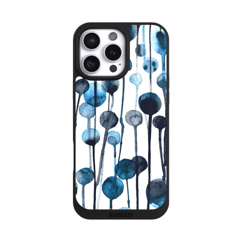 iPhone 16 Pro Max NIVOpure Tropfende Punkte blau