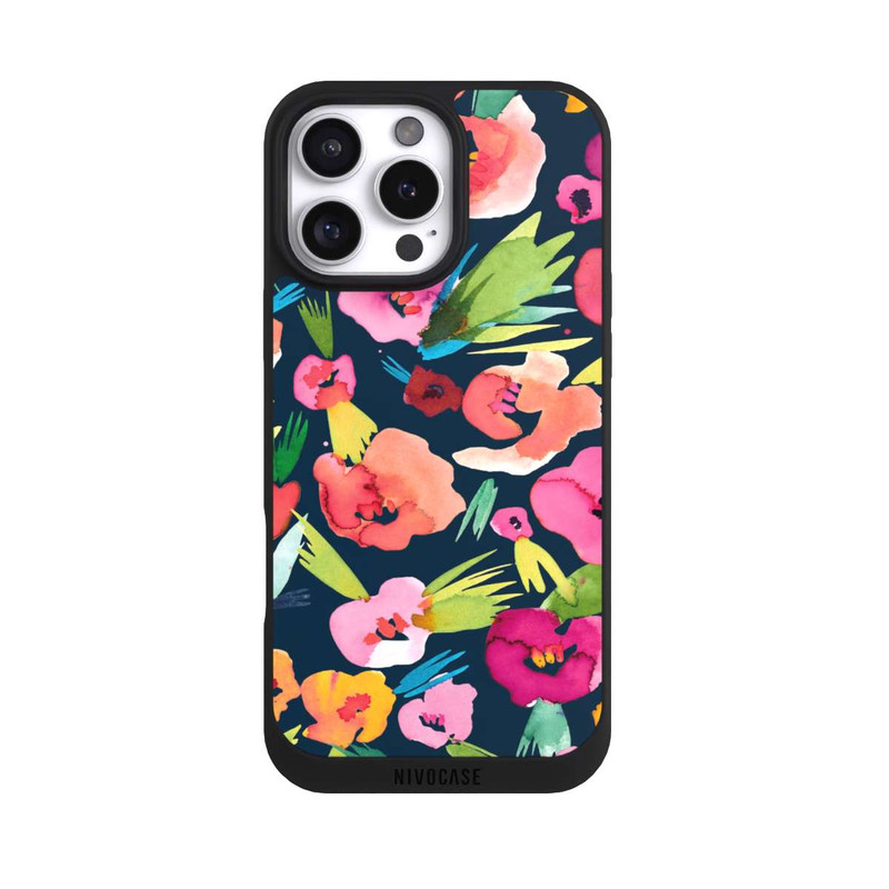 iPhone 16 Pro Max NIVOpure tropische Blumen aquarell