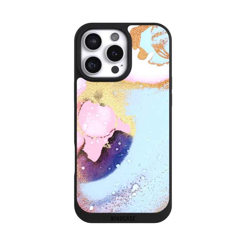 iPhone 16 Pro Max NIVOpure Pastel Glamour Ink Texture