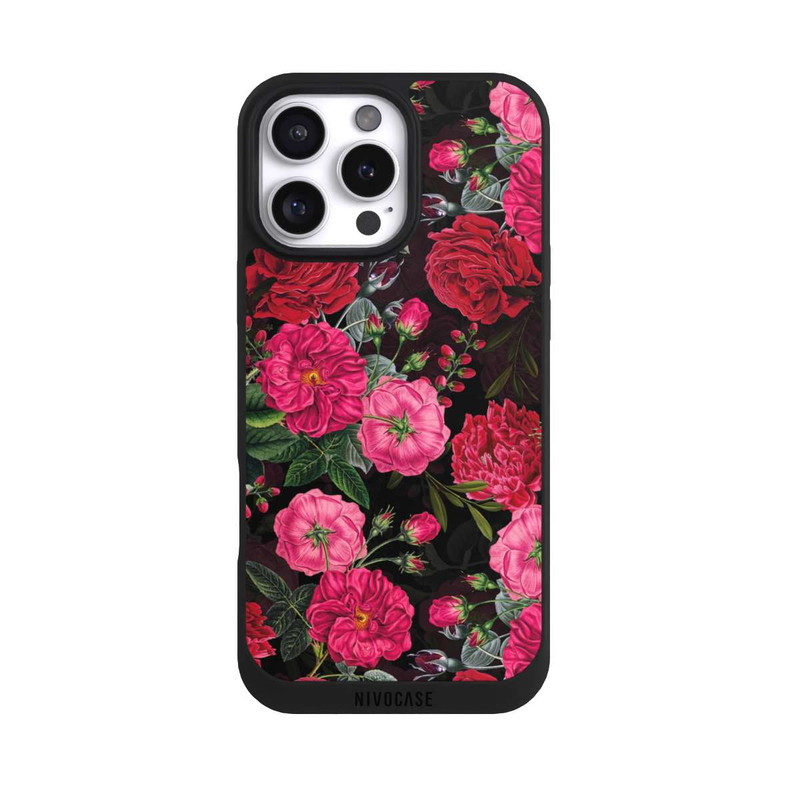 iPhone 16 Pro Max NIVOpure Pink und Rote Blumen