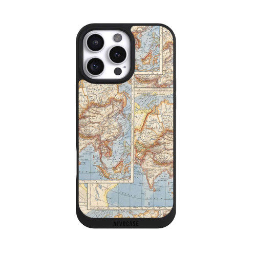 Apple iPhone 16 Pro Max NIVOpure Carte du monde vintage