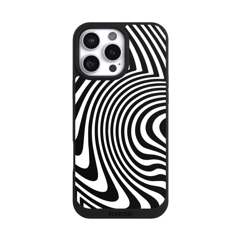 iPhone 16 Pro Max NIVOpure Vagues noires et blanches