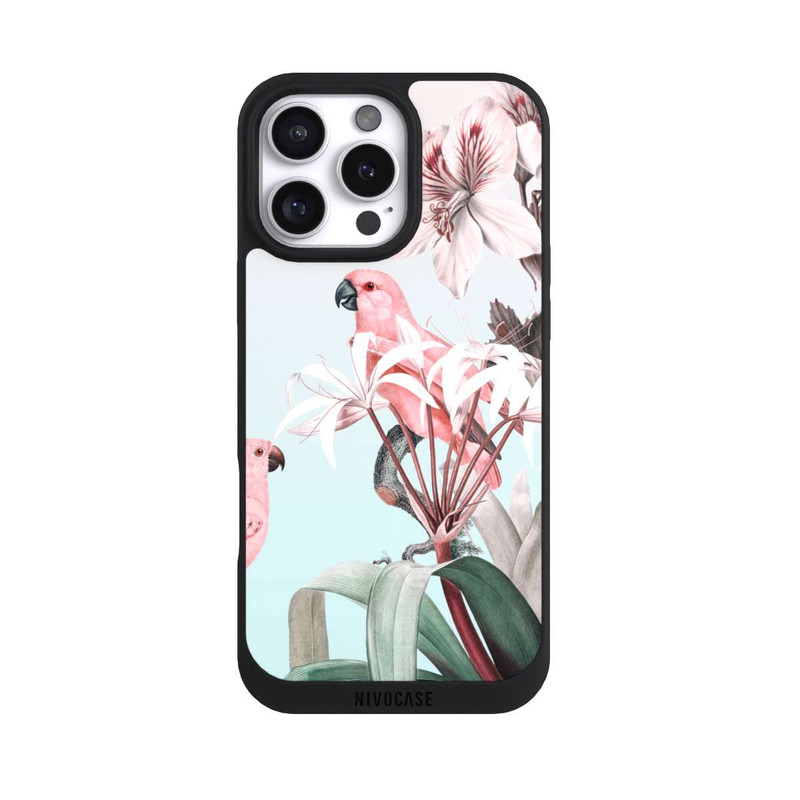 iPhone 16 Pro Max NIVOpure paradiesische Papageien Pastell
