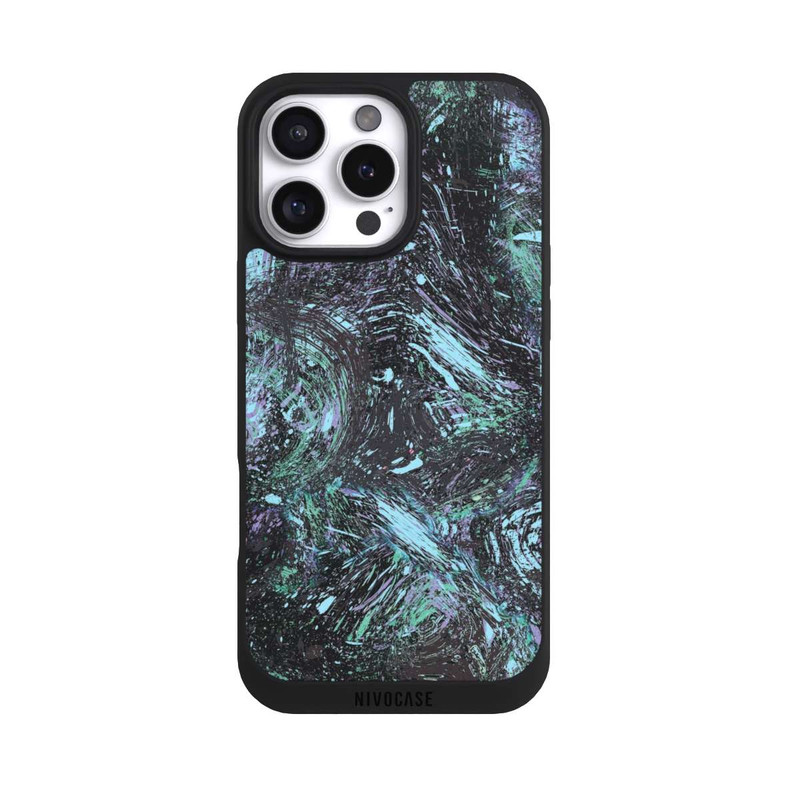 iPhone 16 Pro Max NIVOpure Abstrakt tropfender Staub lila