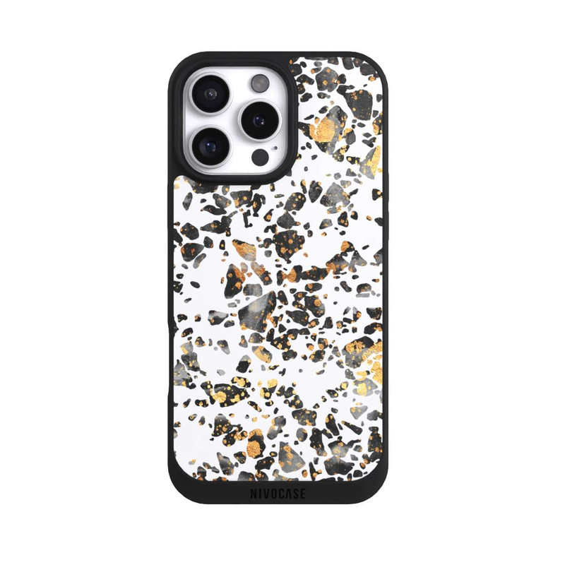 iPhone 16 Pro Max NIVOpure Gold Speckled Terrazzo