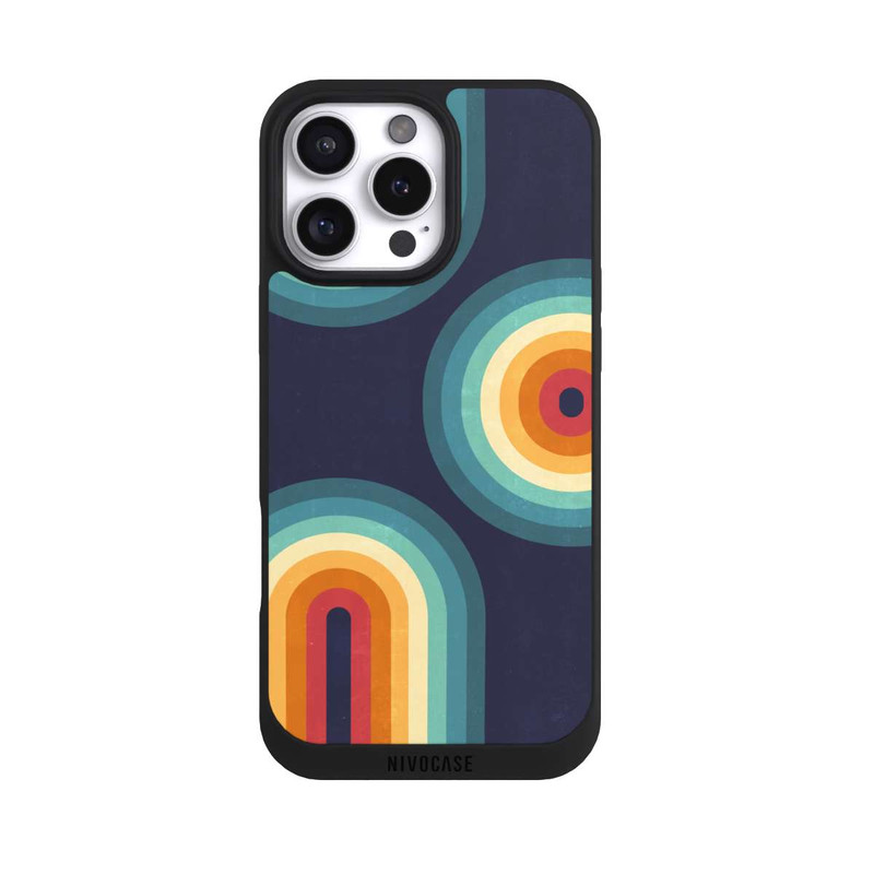 iPhone 16 Pro Max NIVOpure Double Rainbow on Blue