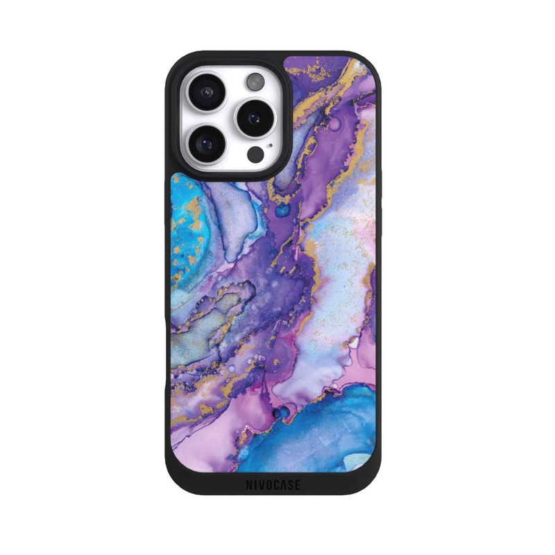 iPhone 16 Pro Max NIVOpure Strudel lila und blau