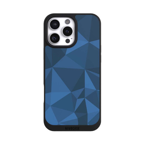 Apple iPhone 16 Pro Max NIVOpure Polygon Pattern Blue
