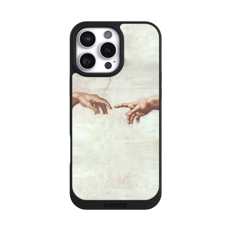 iPhone 16 Pro Max NIVOpure Die Hände von Gott und Adam von Michelangelo Buonarroti