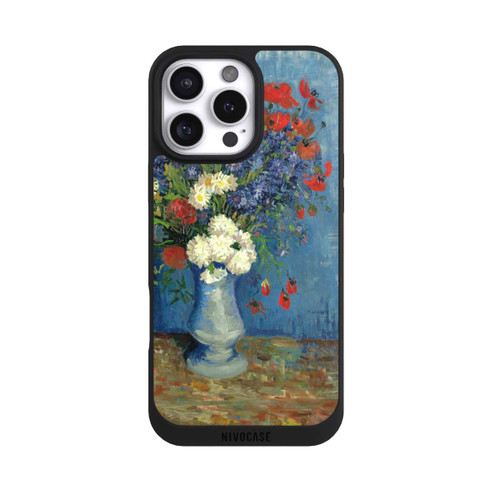 Apple iPhone 16 Pro Max NIVOpure Still Life Vase with Cornflowers and Poppies by Vincent Van Gogh
