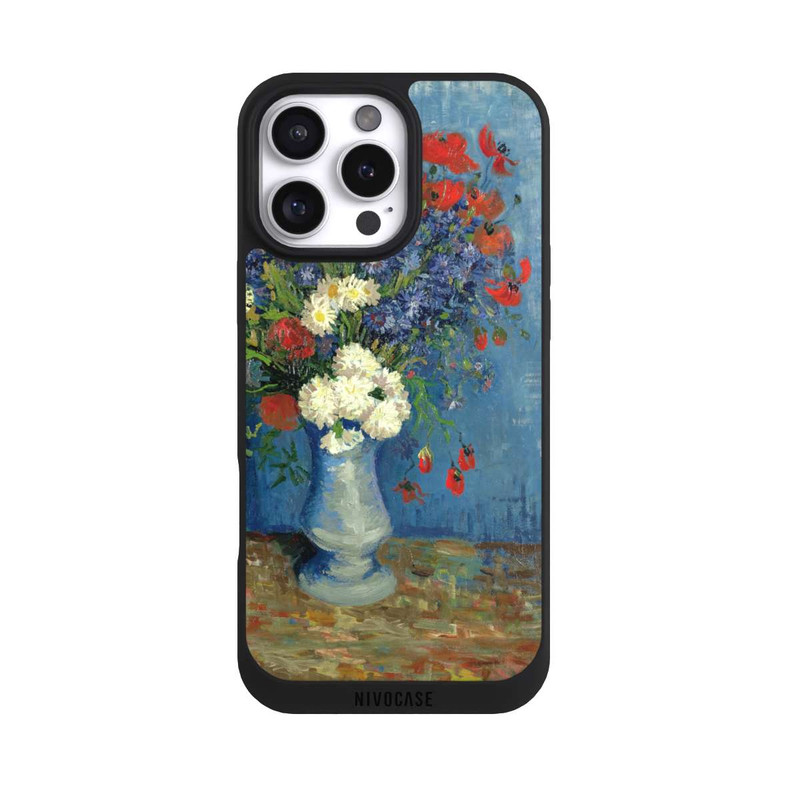 iPhone 16 Pro Max NIVOpure Stillleben Vase mit Kornblumen und Mohnblumen von Vincent Van Gogh