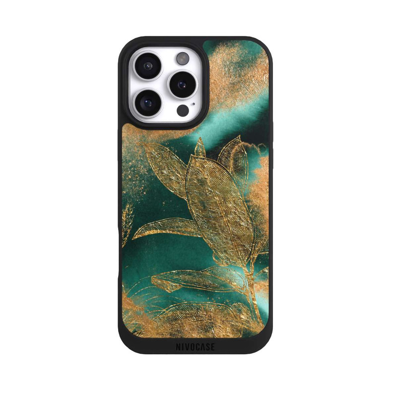 iPhone 16 Pro Max NIVOpure Gold und Grün Natur