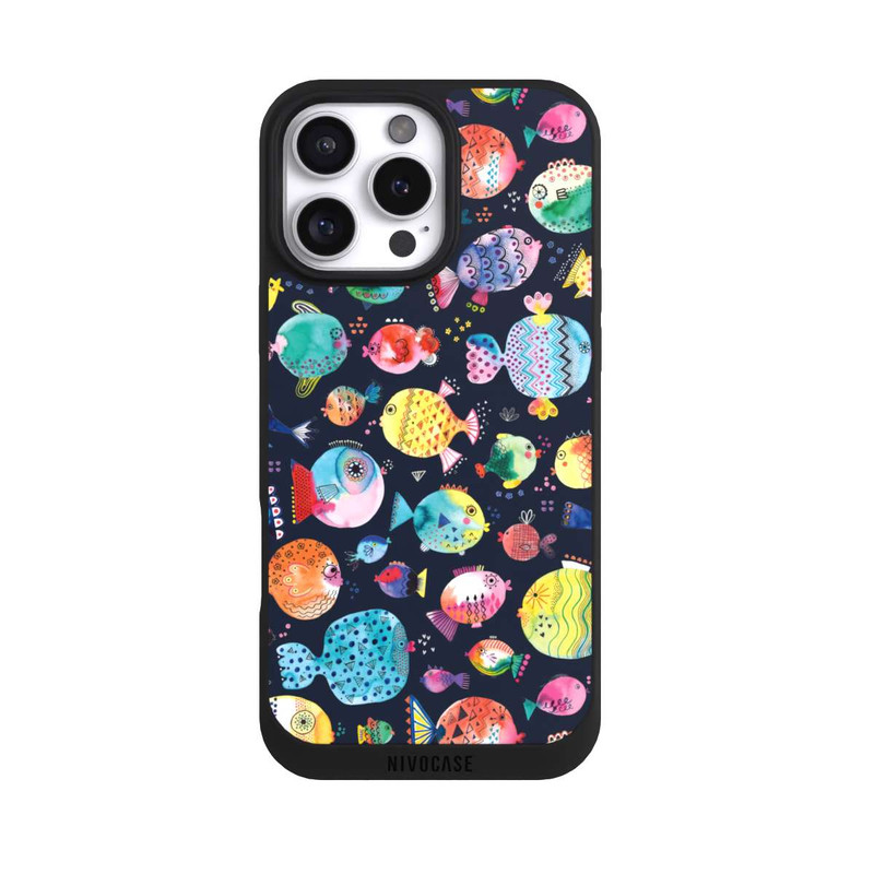 iPhone 16 Pro Max NIVOpure Plage Puffer poissons Enfant Marine