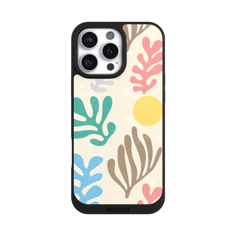iPhone 16 Pro Max NIVOpure Blätter im modernen Matisse-Stil