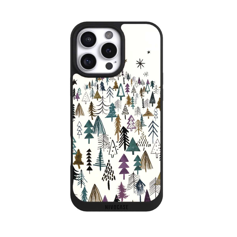iPhone 16 Pro Max NIVOpure Montagne Arbres Forêt Violet