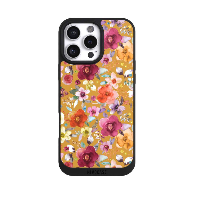 iPhone 16 Pro Max NIVOpure Bouquets de fleurs printanières moutarde