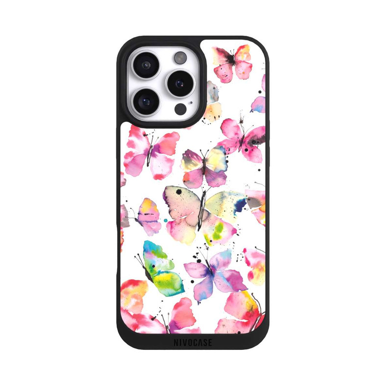 iPhone 16 Pro Max NIVOpure Papillons de printemps aquarelle