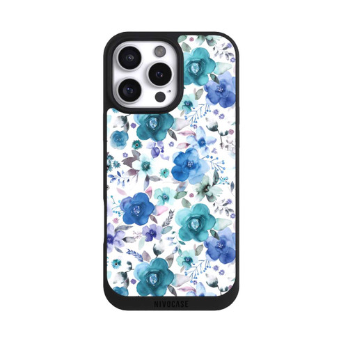 Apple iPhone 16 Pro Max NIVOpure Winter Floral Bouquets Blue