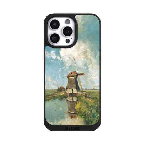 Apple iPhone 16 Pro Max NIVOpure A Windmill on a Polder Waterway