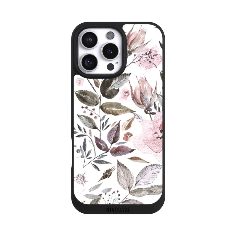 iPhone 16 Pro Max NIVOpure Aquarell braune Rosenblüten