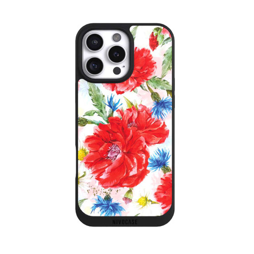 Apple iPhone 16 Pro Max NIVOpure Sommerwiese Kornblumen Mohn