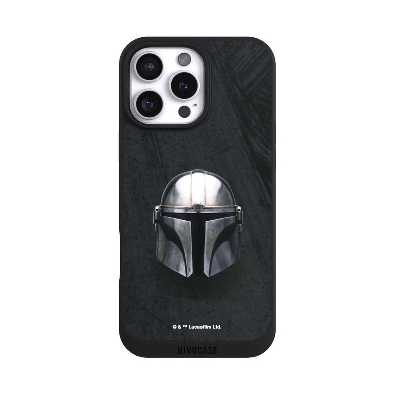 iPhone 16 Pro Max NIVOpure Casque Mandalorien Noir