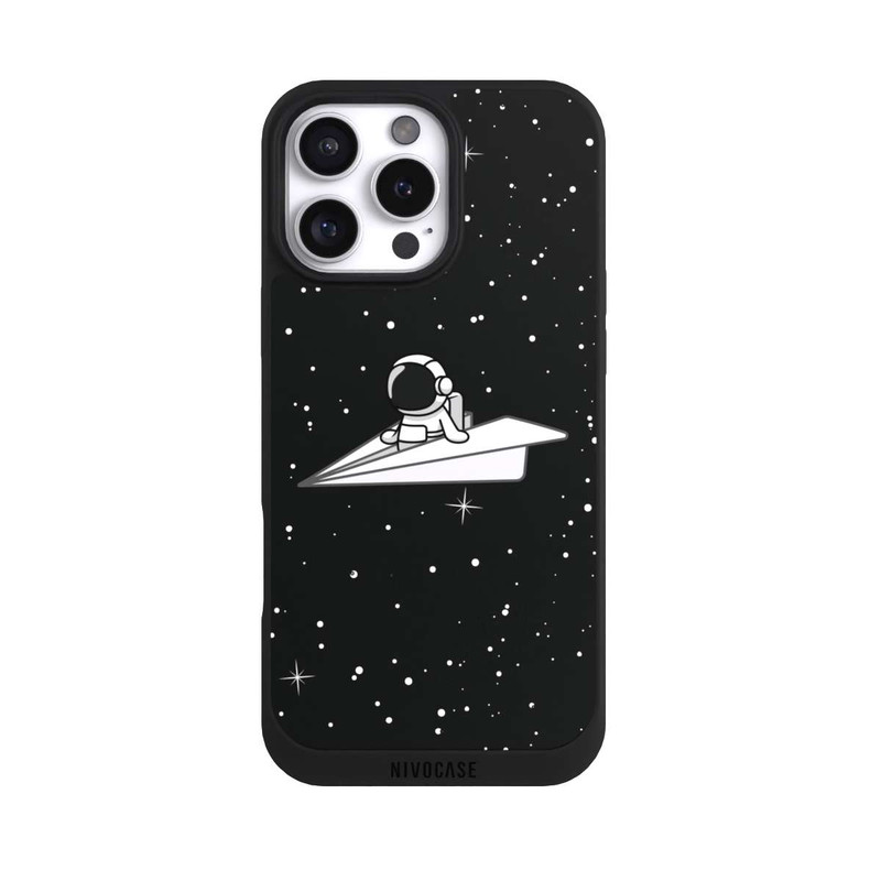 iPhone 16 Pro Max NIVOpure Astronaut Paper Plane Comic