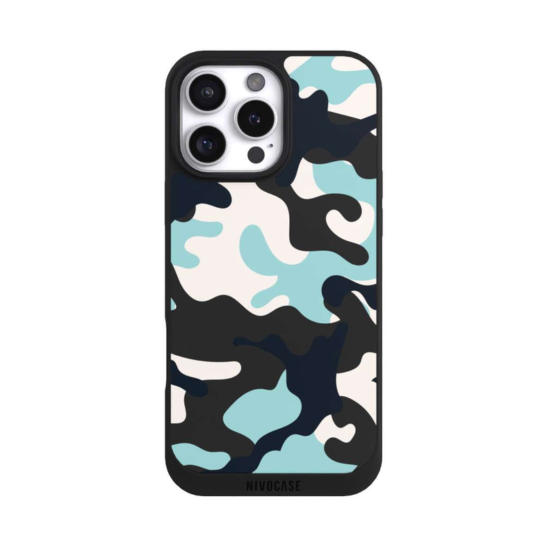 iPhone 16 Pro Max NIVOpure Camouflage Bleu