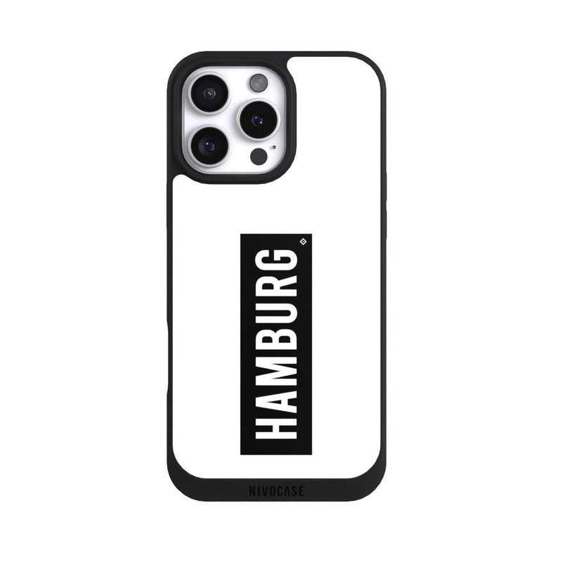 iPhone 16 Pro Max NIVOpure HSV Hamburg Schwarz Weiss