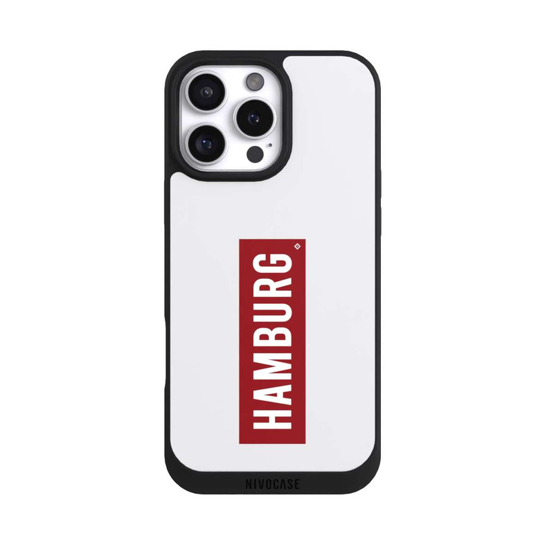 iPhone 16 Pro Max NIVOpure HSV Hambourg rouge et blanc