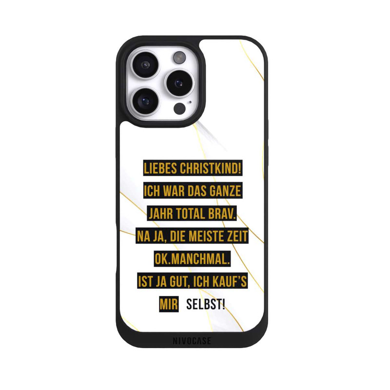 iPhone 16 Pro Max NIVOpure Liebes Christkind Marmor