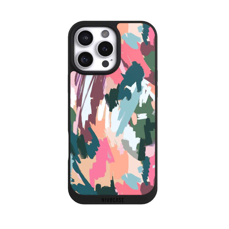 iPhone 16 Pro Max NIVOpure Abstrakte künstlerische Textur Rosa