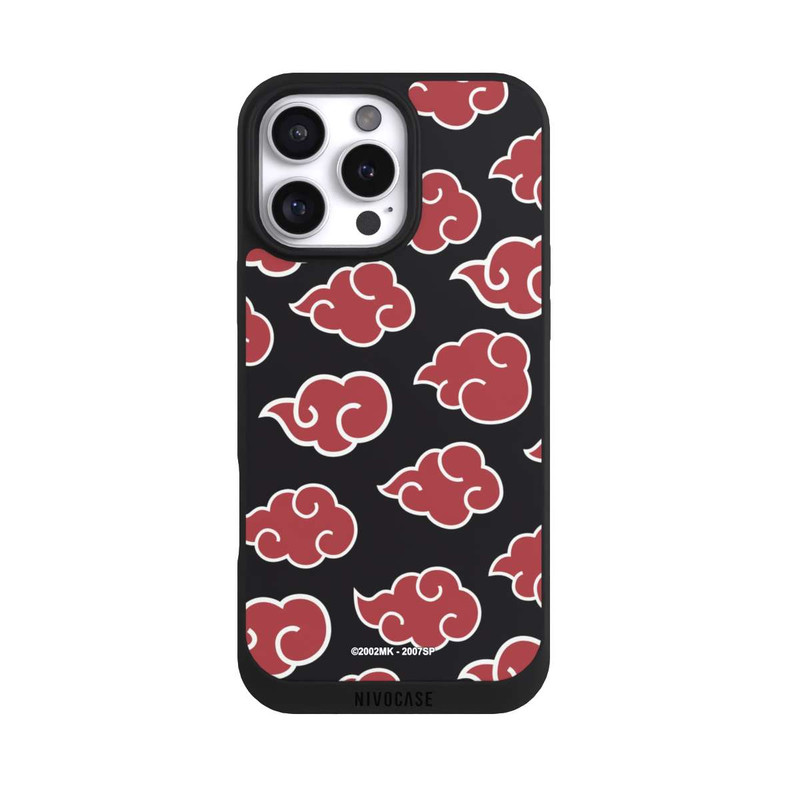 iPhone 16 Pro Max NIVOpure Akatsuki Pattern Black Big