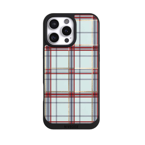 Apple iPhone 16 Pro Max NIVOpure Tartan Bleu