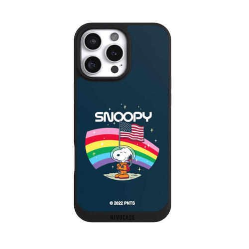 Apple iPhone 16 Pro Max NIVOpure Snoopy Weltraumreisender Regenbogen