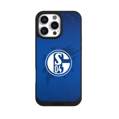 Apple iPhone 16 Pro Max NIVOpure Schalke 04 Farbe Fleck Blau