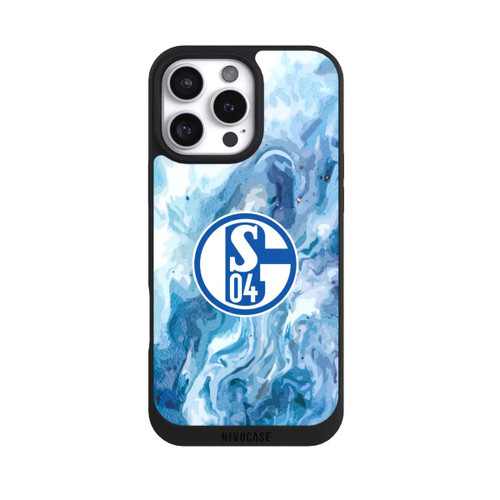 Apple iPhone 16 Pro Max NIVOpure Schalke 04 Flüssig Blau