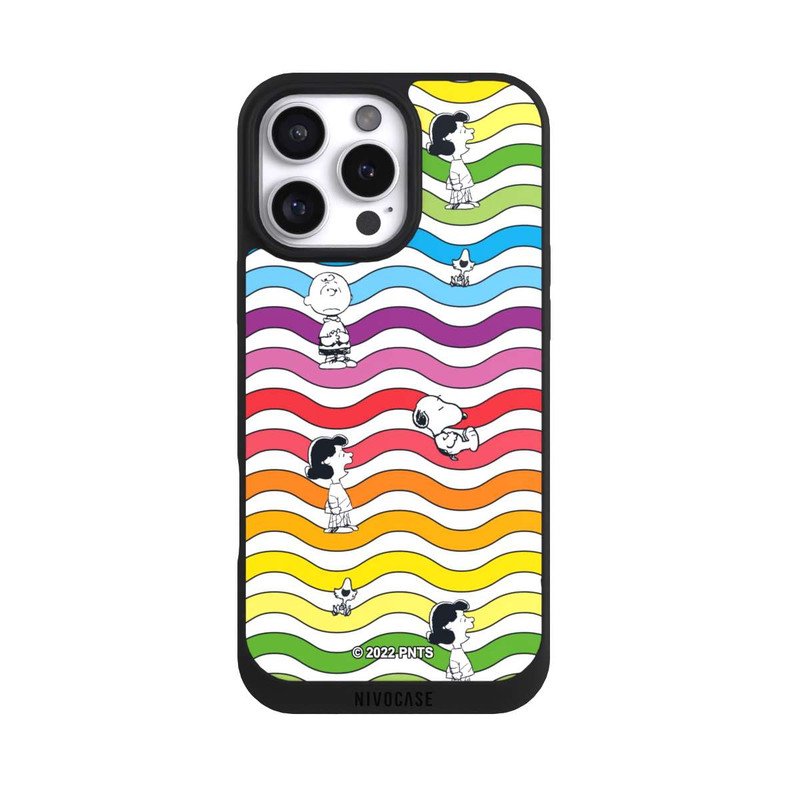 iPhone 16 Pro Max NIVOpure Snoopy Pattern Rainbow
