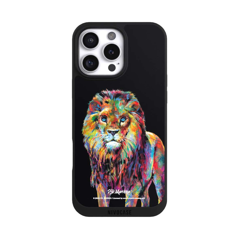 iPhone 16 Pro Max NIVOpure Lion Colorful Art By P.D. Moreno