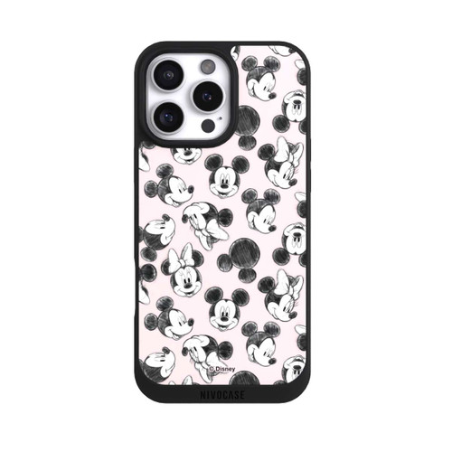 Apple iPhone 16 Pro Max NIVOpure Minnie &amp; Mickey Viele Gesichter Pink