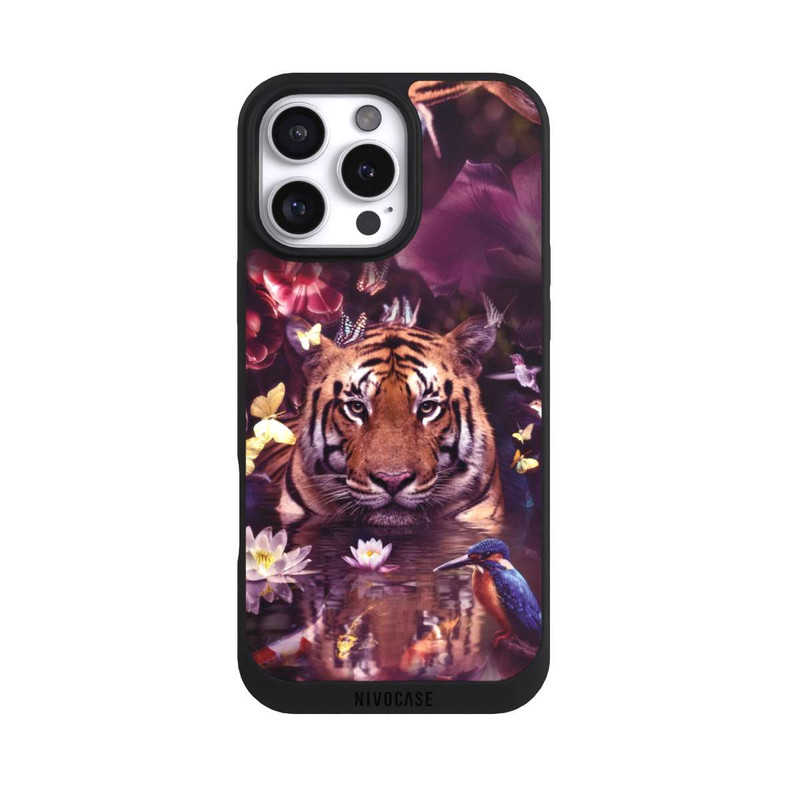 iPhone 16 Pro Max NIVOpure Tiger flower frame