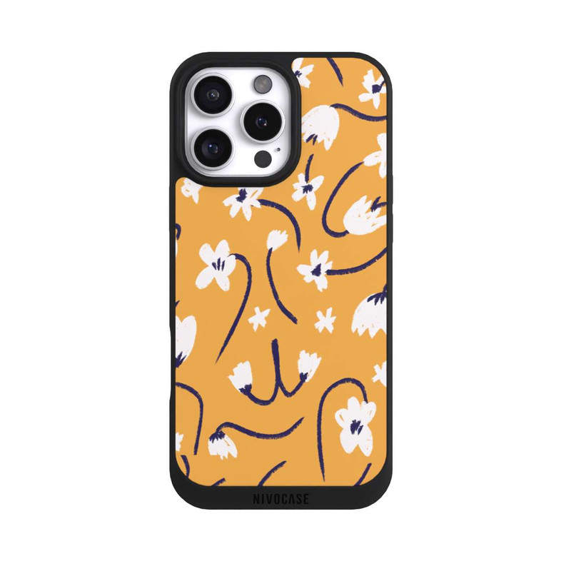 iPhone 16 Pro Max NIVOpure Kleine Blumen Muster Gelb