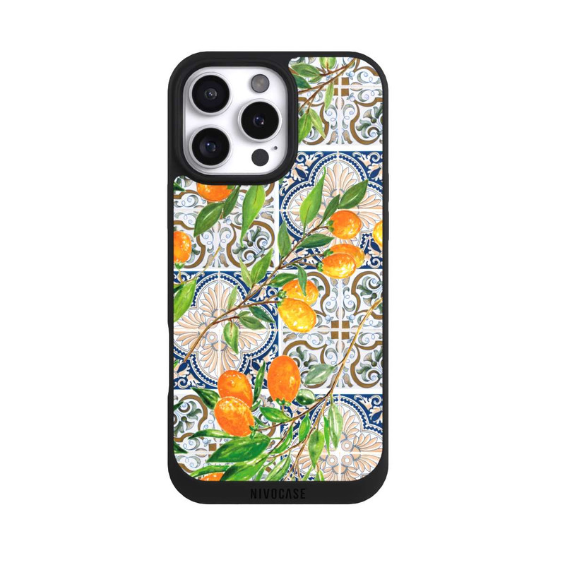 iPhone 16 Pro Max NIVOpure Griechische Orangen Muster